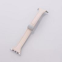 Magnetinis natūralios odos dirželis Apple Watch 8 SE 7 6 5 4 3 2 1 apyrankė IWatch Ultra 49mm 38mm 41mm 40mm 45mm 42mm 44mm 42mm 44mm 45mm 49mm balta