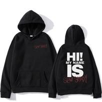 Eminem Slim Shady Hoodies Sudaderas Con Capucha Ilgomis rankovėmis Vyriški megztiniai su gobtuvu Sudaderas Fleece Unisex megztiniai S juoda