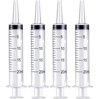 Didelės Talpos 60 ml Maitinimo Švirkštas su Skale, Dozavimo Pompa 20ml-4pcs white
