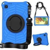 For Samsung Galaxy Tab A7 Lite 8.7 2021 SM-T220 SM-T225 Case EVA Kids Safe Pull Ring Shockproof Shoulder Strap Stand Tablet Cover T220 / T225