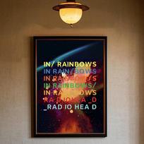 Art Rock Grupės Radiohead Muzikos Plakatas menas lipnus sieninis vandeniui atsparus namų svetainės miegamojo baro estetinė dekoracija 21cm×30cm NoFrame
