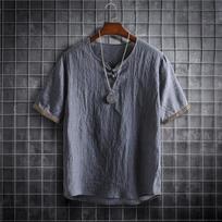 5XL Didelio dydžio Vasariniai vyriški marškiniai Vienspalviai Korėjietiška mada Vyriški trumpomis rankovėmis Havajų marškiniai trumpomis rankovėmis Lengvi drabužiai 4XL gray