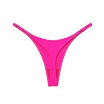 Moteriški Seksualūs Ledinio Šilko Stringai Žemu Liemeniu T-Back G-String Apatiniai Kelnaitės, Pakeliančios Sėdmenis, Nėriniuotos Tangos M ryškiai rožinė