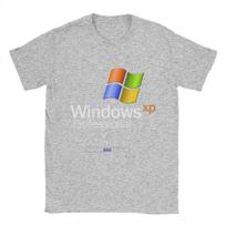 Windows XP marškinėliai vyrams  Senoviniai medvilniniai marškinėliai Apvalus kaklas Trumpomis rankovėmis T marškinėlis Suaugusiųjų viršutiniai drabužiai M white