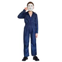 New Kids Horror Movie Character Cosplay Halloween Costume Dress Up L blue