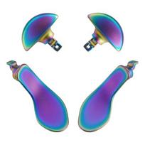 4 vnt. galiniai irklai PS5 DualSense Edge valdikliui, keičiami metaliniai galiniai irklai, paleidimo mygtukų atsarginės dalys PS5 Edge valdikliui įvairiaspalvis