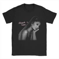 Ariana Grande Yes And Albumas Marškinėliai Suaugusiems Amerikiečių Dainininkė Medvilniniai Marškinėliai Vasariniai Apvaliu Kaklu Madingi Marškinėliai Per dydį Viršutiniai Drabužiai S gray