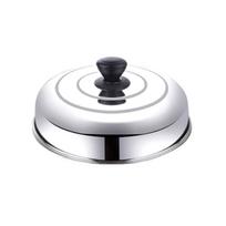 Nerūdijančio plieno Wok dangtelis Keptuvės Dangtelis Keptuvės Pakeičiamas dangtelis Puodo dangtelis Viryklės Viryklės Pakeičiamas dangtelis Patvarus Outer diameter 22.8 gray