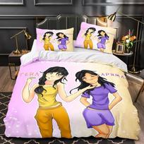 APHMAU patalynės komplektas 3D spausdintas Tinka miegamojo antklodės užvalkalų komplektas su pagalvių užvalkalais Vaikams Namų tekstilė 70x133cm 3pcs white