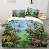 Juros periodo Dinozaurų patalynės komplektas 240x220cm 140x200 Karališko dydžio Mikropluošto antklodės užvalkalų komplektas su 2 pagalvių užvalkalais Berniukams Vaikams Vaikų Kambario Dekoras 140x200 (50x80cm x1