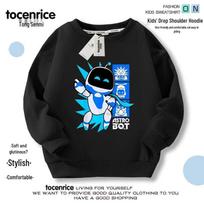 Astro Bot Kids' Space Hoodie Set - Boys' Autumn/Winter Outfit 130 black