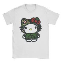 Hello Kitty Draugas Grynos Medvilnės Marškinėliai Porai Vasaros Y2K Linksmi Per dideli Y2k Marškinėliai Apvalia Kaklo Laisvalaikio Marškinėliai Laisvi Moteriški Drabužiai L raudona