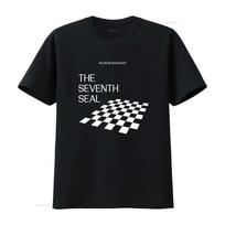 Seventh Seal T Shirt Ingmar Bergman Movie Inspired Chessboard Design Perfect for Film Lovers and Retro Style Enthusiasts Unisex 4XL black