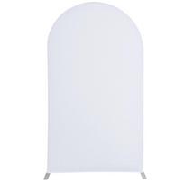 Dvipusio arkos fono stovo dangtis Vienspalvis arkos formos foninis dangtelis Banketas 50x120cm