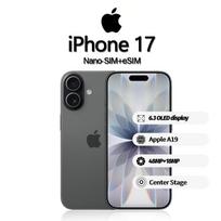 Apple iPhone 17 išmanusis telefonas palaiko Nano-SIM+eSIM, naujas ir neaktyvuotas 256GB juoda