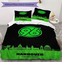 Hannover 96 Raštas Patalynės komplektas Antklodės užvalkalas Pagalvės užvalkalas Namų dekoracija Gimtadienio dovana (1 * antklodės užvalkalas + 2 * pagalvės užvalkalai be šerdies)57 135x200cm green