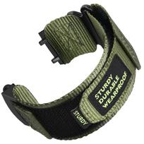 Nailono kilpinė apyrankė Huami Amazfit T-rex 2 3 Ultra laikrodžiui, apyrankė Amazfit Trex Pro T Rex Tyrannosaurus išmaniajam laikrodžiui, sportinė apyrankė T-Rex 2&length 150mm-190mm žalia