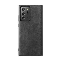 Luxury Leather Alcantara Case For Samsung Galaxy S25 Plus S24 S21 S22 S23 Ultra S20 FE Note 20 Suede Turn Fur Back Cover S24Ultra juoda
