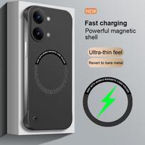 POCO X8 Pro Max dėklas, skirtas magnetiniam berėmiam kieto PC telefono dėklui, skirtas Redmi Turbo Max, atsparus smūgiams, matinis, plonas dangtelis For POCO X8Pro max gray
