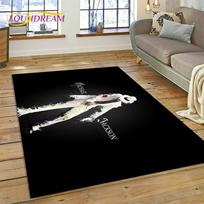 MJ Pop Karalius Michael Jackson Kilimas Svetainės Miegamojo Namų Dekoras, Neslystantis Grindų Kilimėlis Sofa Durų Kilimėlis Dovana 40x60cm( 15x23in ) brown