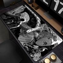 Anime Berserk pelės kilimėlis Didelis stalo kilimėlis su užraktu Biuro PC kompiuterio priedai Pelės kilimėlis Žaidimų Prime Gaming XXL klaviatūros kilimėlis 900x400x2mm