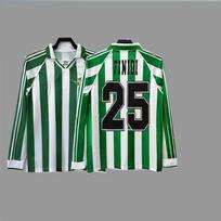 Retro marškinėliai futbolo marškinėliai klasikinis nostalgiškas replika Betis Rodriguez ilgas Retro marškinėliai L white