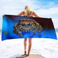 Spider Large Beach Towels,Soft Absorbent Oversized Sheet Quick Dry Sand Free Lightweight Oversized Large Microfiber Beach Towel 40X70cm brown