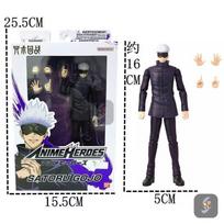 Originalus Bandai 16cm Jujutsu Kaisen Gojo Satoru Itadori Yuji Fushiguro Megumi Articulated Veiksmo Figūrėlės Žaislų Rinkinys Dovana Berniukams black