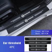 Anglies pluošto automobilio durų slenksčio lipdukai Tinka Nissan Qashqai X-Trail T32 T31 Juke J10 J11 Kicks Tiida Altima Pathfinder