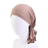 medvilninė elastinė galvos skara-kepuraitė, pintos galvos skaros-kepuraitės, chemoterapijos kepuraitė, aukštos kokybės prekės el. prekybai. One size fits all kupranugaris