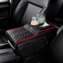 Multi-Function Car Armrest Box- Storage Booster Pad Center Console Tissue Box And Water Cup Holder Vehicle Armrest Cushion Cover