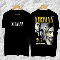 2026 Rock Band Nirvana Nevermind Album Tshirt Unisex Unisex Summer Cotton Y2K Clothing Fashion Round Neck Short Sleeved Loose Top M gray