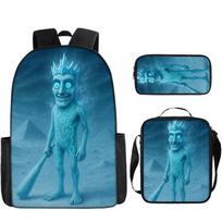 Cartoon School Bag  for Child Rucksack Italian Brainrot 3Pcs Set Backpack for Boy Girl with Shoulder Bag Pencil Box Backpack