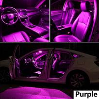 LED salono apšvietimo rinkinys Mercedes Benz A B C E S M klasei W168 W169 W176 W245 W246 W203 W204 W210 W211 W212 W220 W221 W163 W164 LF4 B W246 (12-18) 13PCS violetinė