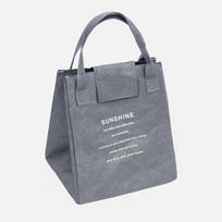 Paper Bag Thermal Bag Portable Lunch Bag Kraft Paper Refrigerated Bento Bag Office Worker Portable Lunch Box Bag as the picture