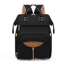 Schoolbag Mommy Bag Large Capacity New Fashion Portable Maternal and Infant Bag Main Bag Up and Down Layered Removable Bottle Bag Mom Bag juoda