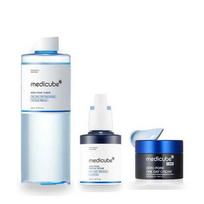 Medicube Zero Pore 3-Step Set - Toner, One-day Peptide Serum, and One-day Cream for Pore Care white
