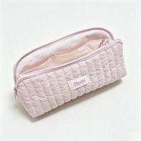 with Zipper Pencil Bag Large Capacity Pencil Pouch Simple Pen Bag  Office Pink Polka Dot