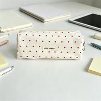 Star Print Pen Bag Portable Stationery Pouch Ins Style Pencil Pouch  Gift white