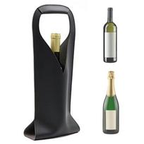 PU Leather Red Wine Bag Carry Handle Wine Bottle Carrier Portable Wine Bottle Tote  Wedding juoda
