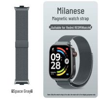 Suderinamas Redmi Watch 6 Milanese magnetinis metalinis dirželis su apsaugine plėvele. Compatible with: Redmi Watch 6 gray