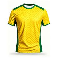 Vasaros Brazilijos Futbolo Marškinėliai Futbolo Džersis Retro Dryžuotas Spaudinys Kvėpuojantis Greitai Džiūstantis Treniruočių Marškinėlis Gerbėjo Sportinis Viršus Vyrams Moterims Naujas S yellow