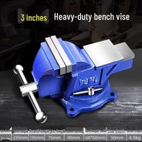 Industrial Grade Heavy Duty 360° Rotating Bench Vise for Woodworking and Precision Tasks