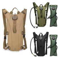 Sport Hydration Pack Backpack Waterproof Nylon Water Bag With 3l Bladder For Hiking Cycling Climbing Outdoor Sports Gear chaki