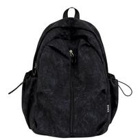 Schoolbag, graffiti Korean style double shoulder bag, high school and college student large-capacity backpack, unisex couples, tie-dye printed travel