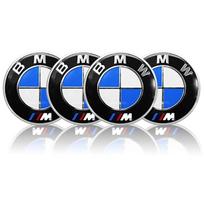 4 vnt. Automobilio rato centrinio dangtelio emblemos logotipas Lipdukas BMW M Performance E84 E87 X5 E70 F25 E90 E91 F01 F02 E60 E61 F10 F15 F30 M3 65mm gray