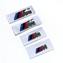 Metalinis automobilio bagažinės ženklelis Emblema Priedai BMW M E34 E36 E60 E90 E46 E39 F10 F30 X5 X6 M3 M5 E71 F01 F02 3D pilkas ženklelis Raidės 5.5cm