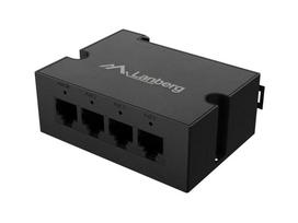 Lanberg Switch PoE Extender 1xIn 3xOut Fast, SWILBEDIN_FE4_AT_30W