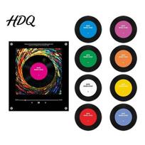 NFC magnetinė muzikinė dėžutė, vinilinių plokštelių grotuvas, šaldytuvo magnetas Kalėdoms su 9 programuojamomis plokštelėmis, mini retro, 256MB atmintis, LED apšvietimas, personalizuotas B
