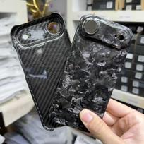 Originalus anglies pluošto dėklas iPhone Air 17 itin plonas Kaltas ryškus aramidinio pluošto dangtelis iPhone Air 2025 Anglies dėklas prabangus iPhone Air